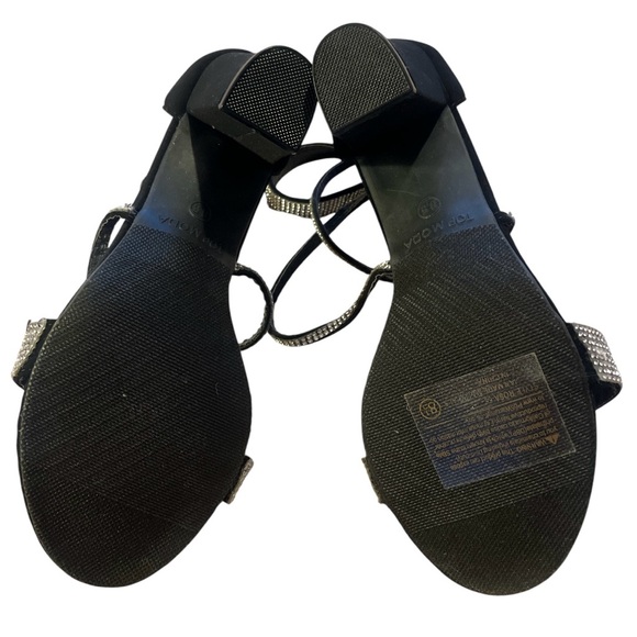 Top Moda Elegant Black Strappy Sandals - Picture 5 of 5